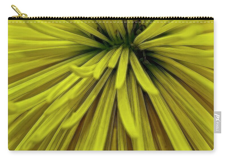 Flower Zip Pouch featuring the photograph Spider Mum 3983 by Cathy Kovarik