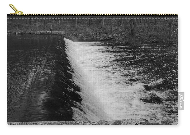 Waterloo Village Carry-all Pouch featuring the photograph Spillway in Detail - Waterloo Village by Christopher Lotito