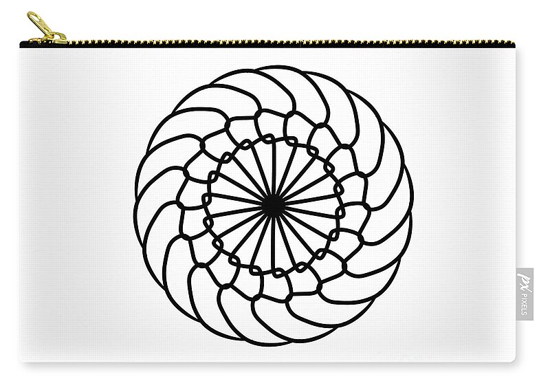 Spiral Carry-all Pouch featuring the digital art Spiral Graphic Design by Delynn Addams