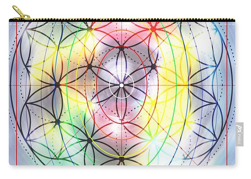 Spirit Zip Pouch featuring the mixed media Spirit of Love of Peter Schalow by AHONU Aingeal Rose