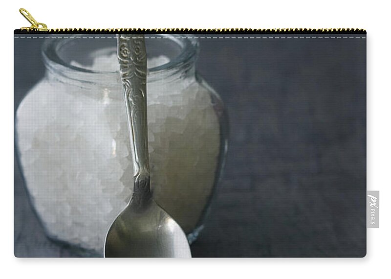 Sugar Zip Pouch featuring the photograph Splattered Sugar Crystals by Ashasathees Photography