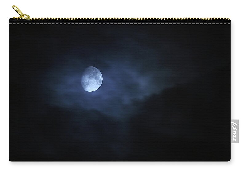 Horror Zip Pouch featuring the photograph Spooky Moon by Photovideostock
