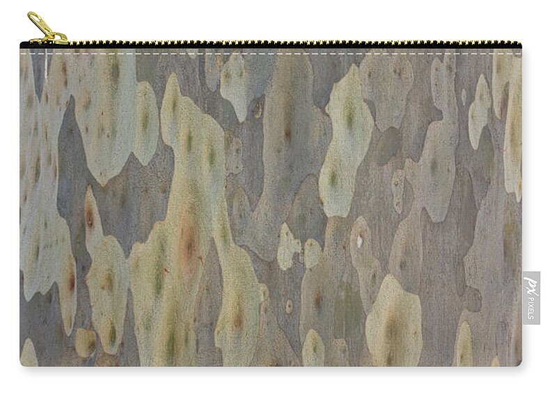 Aging Process Zip Pouch featuring the photograph Spotted Gum Tree Trunk, Australia by Eastcott Momatiuk