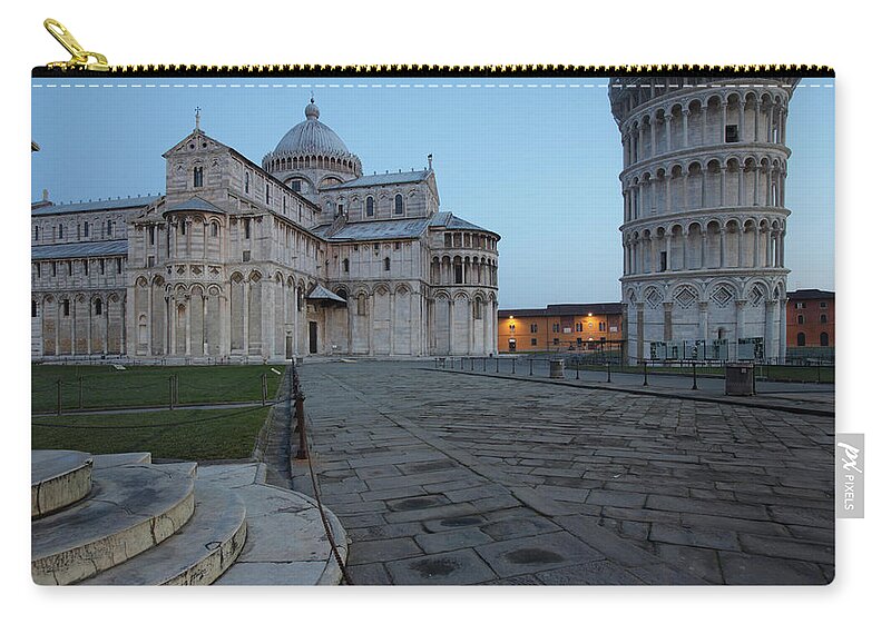 Outdoors Zip Pouch featuring the photograph Square Of Miracles In Pisa by Massimo Pizzotti