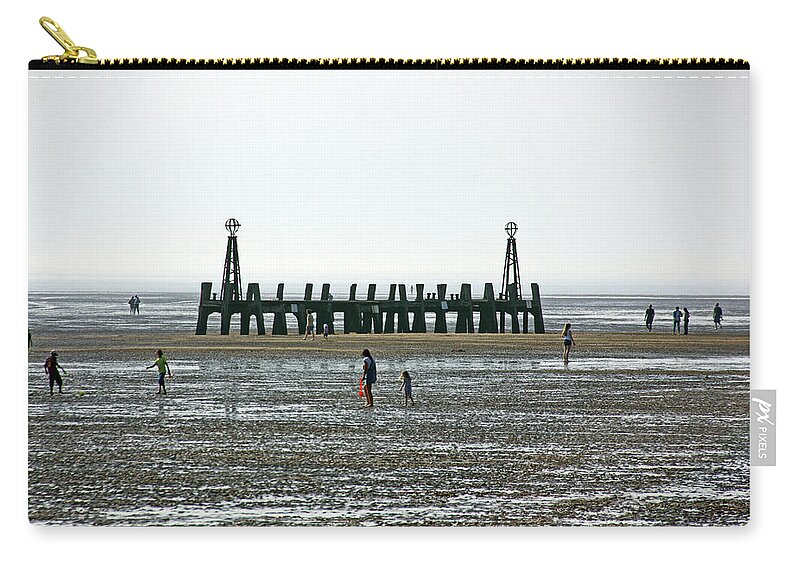St Annes Carry-all Pouch featuring the photograph  ST. ANNES. On The Beach. by Lachlan Main