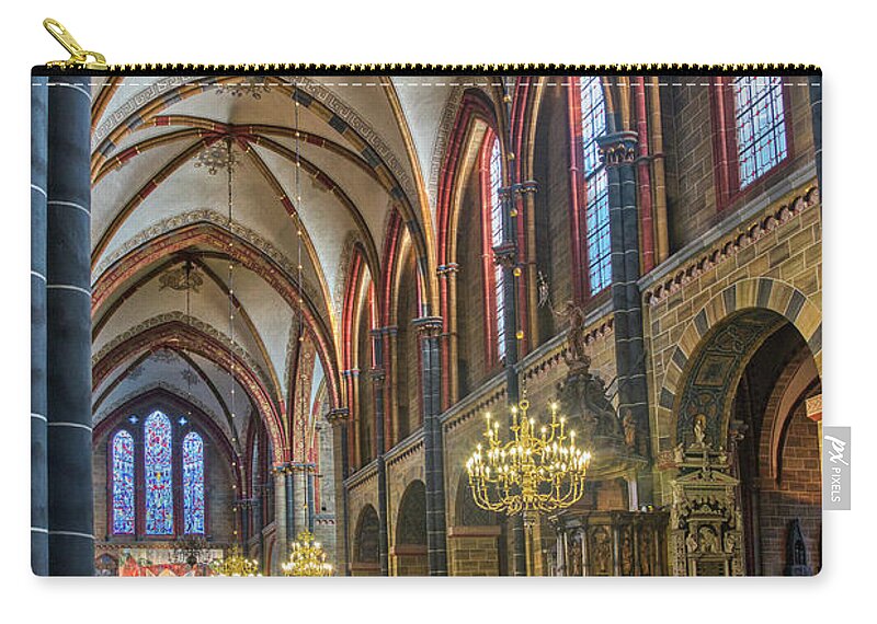 St. Peters Zip Pouch featuring the photograph St Peter's Cathedral by Paul Quinn