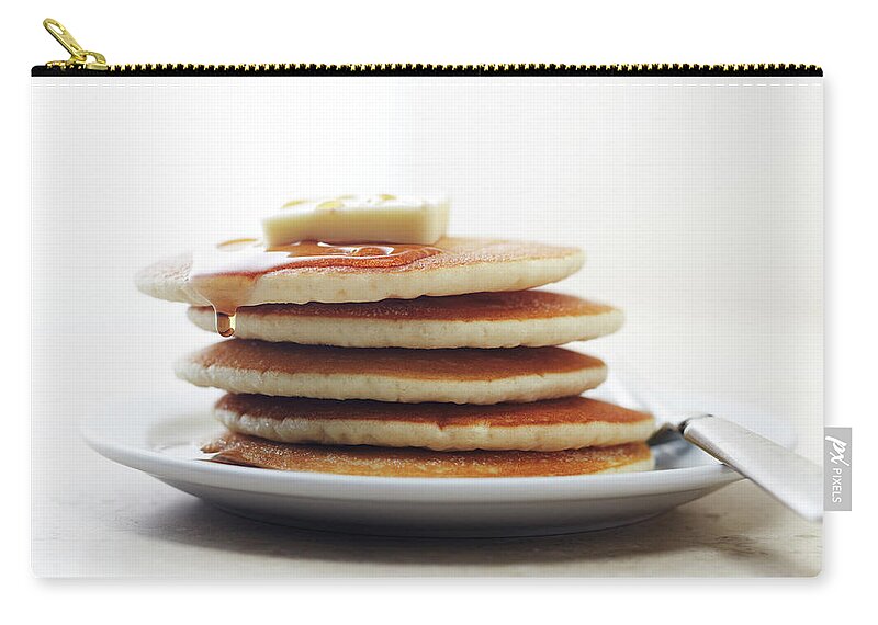 Melting Zip Pouch featuring the photograph Stack Of Pancakes by James And James
