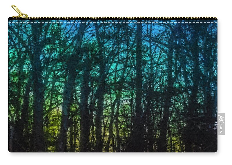 Dawn Carry-all Pouch featuring the painting Stained Glass Dawn by Bill McEntee