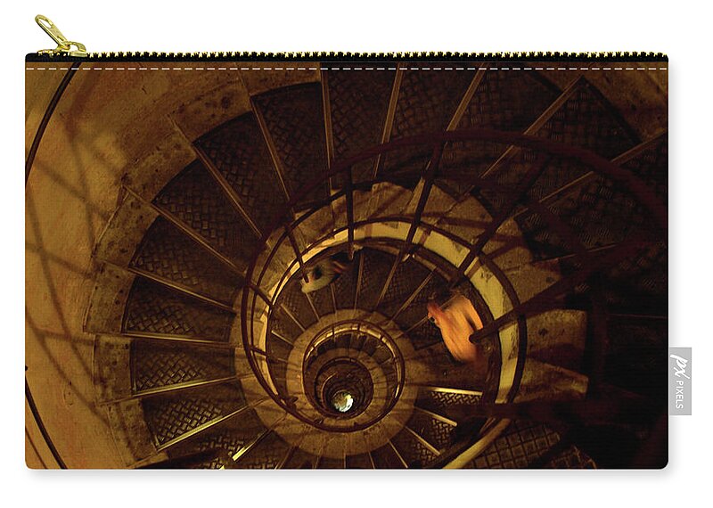 Stairs Zip Pouch featuring the photograph Stairs by Edward Lee