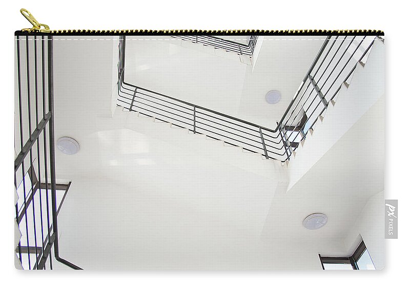 Employment And Labor Zip Pouch featuring the photograph Stairway by Baona
