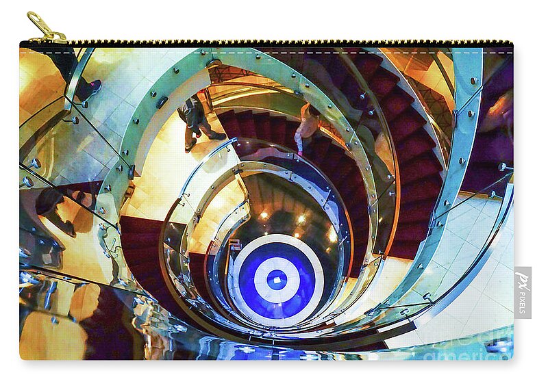  Zip Pouch featuring the photograph Stairway To Steerage by Darcy Dietrich