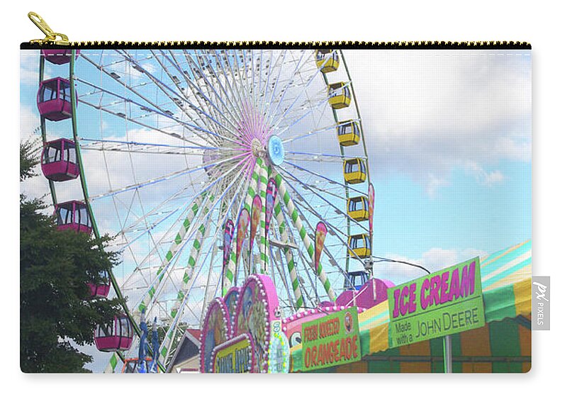 Minnesota State Fair Zip Pouch featuring the photograph State Fair Time by Tom Reynen