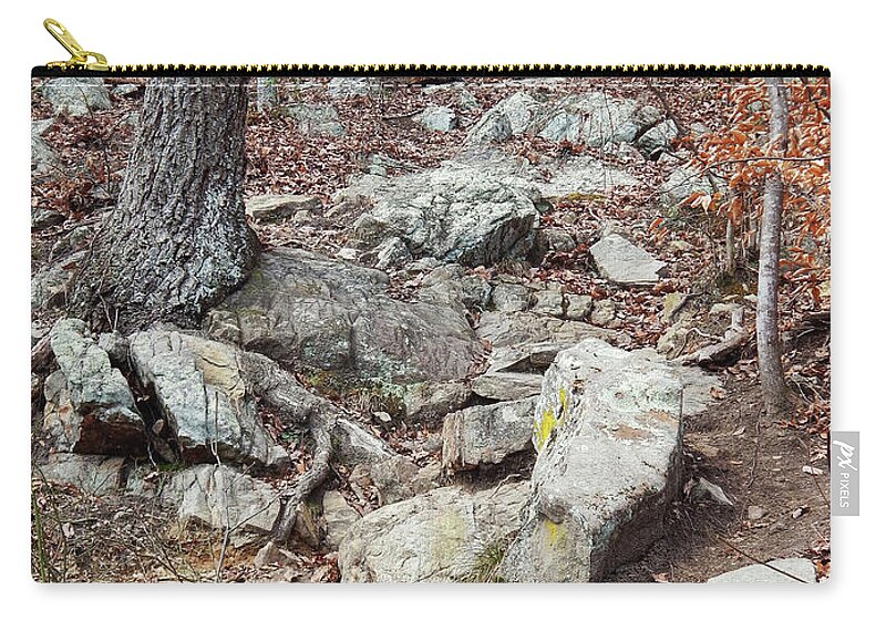 House Mountain Zip Pouch featuring the photograph Steep Trails by Phil Perkins