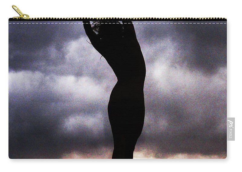 Clouds Zip Pouch featuring the photograph Storm Dance by Robert WK Clark