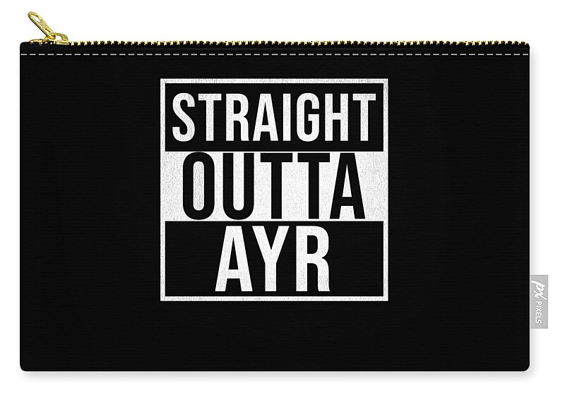 Scotland Zip Pouch featuring the digital art Straight Outta Ayr by Jose O