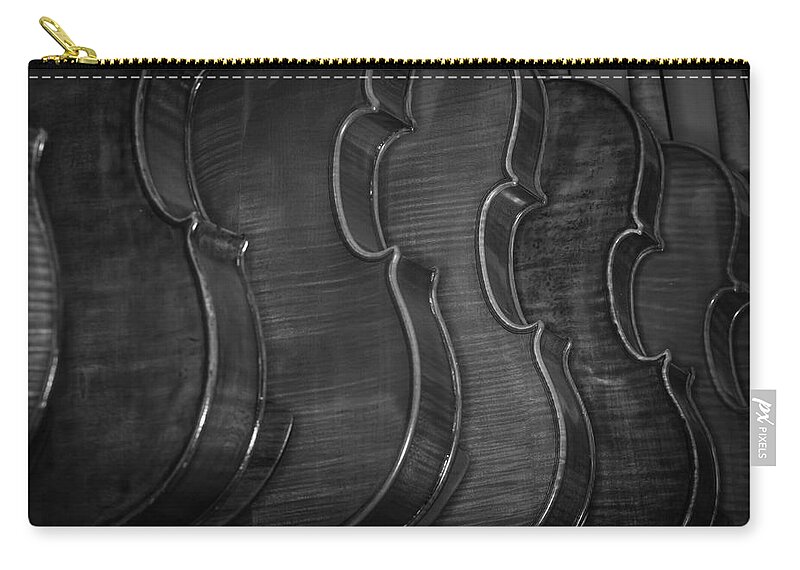Music Zip Pouch featuring the photograph Strings Series 50 by David Morefield