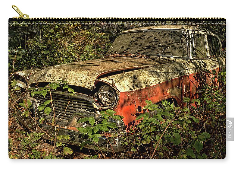 Studebaker Zip Pouch featuring the photograph Studebaker #16 by James Clinich