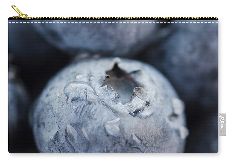 Close-up Zip Pouch featuring the photograph Studio Shot Of Blueberries by Tetra Images