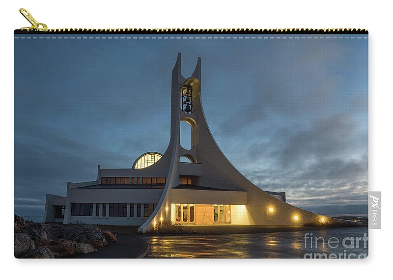 Iceland Carry-all Pouch featuring the photograph Stykkisholmur church by Brian Kamprath