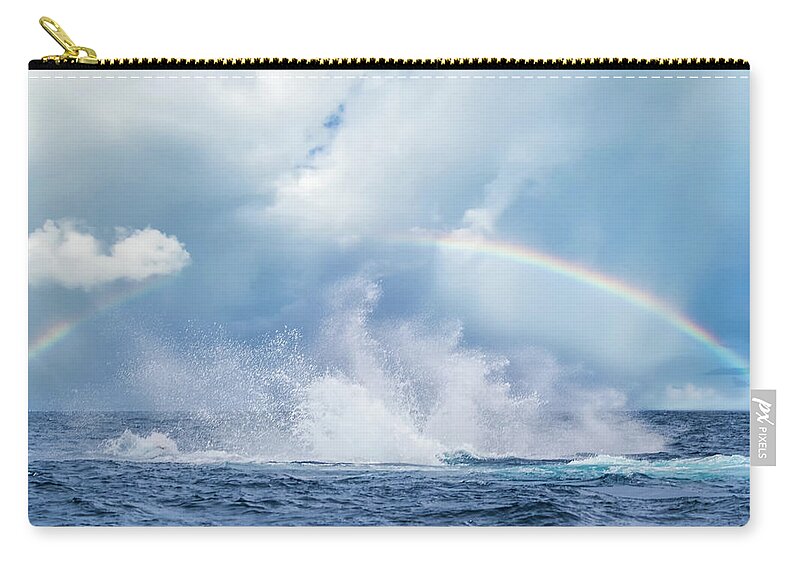 Whale Splash Zip Pouch featuring the photograph Sublime by Louise Lindsay