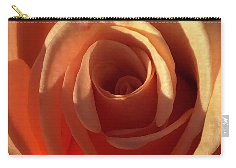 Rose Zip Pouch featuring the photograph Summer Glow by Tiesa Wesen