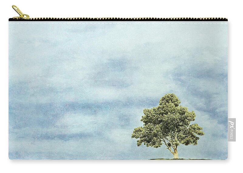 Summer Carry-all Pouch featuring the painting Summer Oak by Ynon Mabat