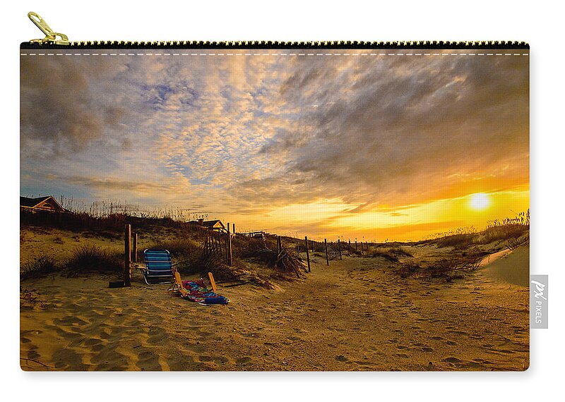 Summer Relics Prints Zip Pouch featuring the photograph Summer Relics by John Harding