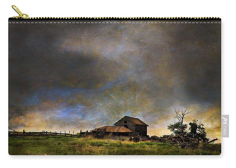 Farm Zip Pouch featuring the photograph Summer Storm by Theresa Tahara