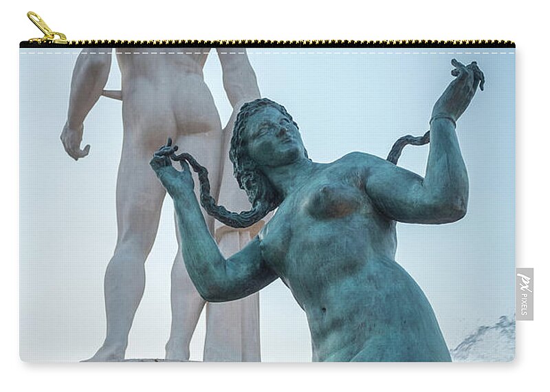 Apollo Carry-all Pouch featuring the photograph Sun Fountain by Nigel R Bell