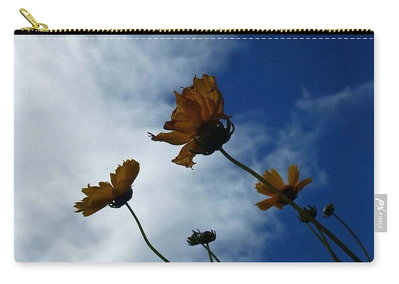 Flowers Zip Pouch featuring the photograph Sun Salutation by Lisa Burbach
