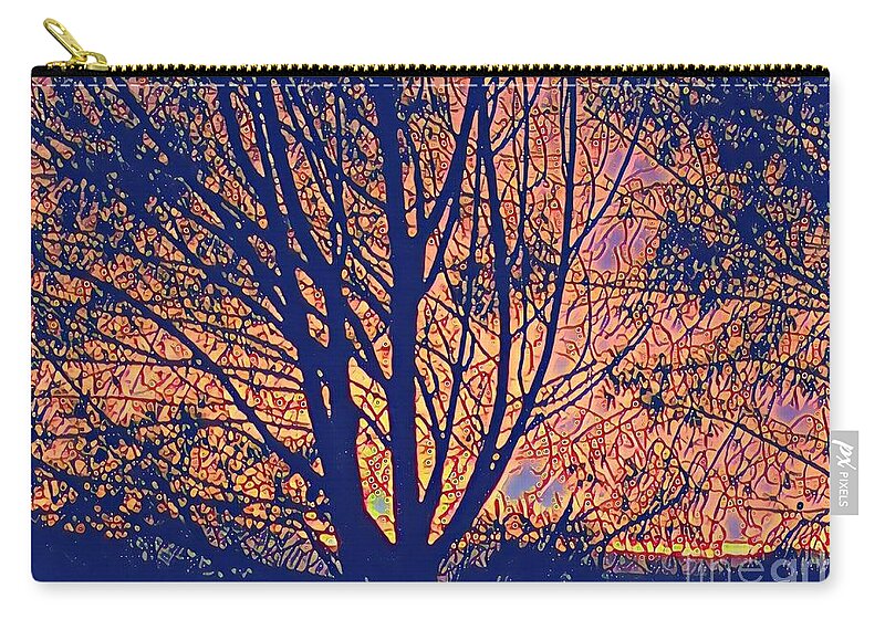Sunrise Carry-all Pouch featuring the painting Sunrise by Denise Railey