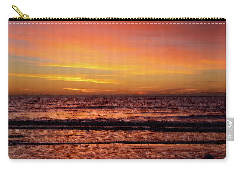 Vacation Zip Pouch featuring the photograph Sunrise Over Hilton Head Island No. 0295 by Dennis Schmidt