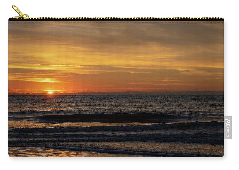 Sunrise Zip Pouch featuring the photograph Sunrise Over Hilton Head Island No. 0338 by Dennis Schmidt