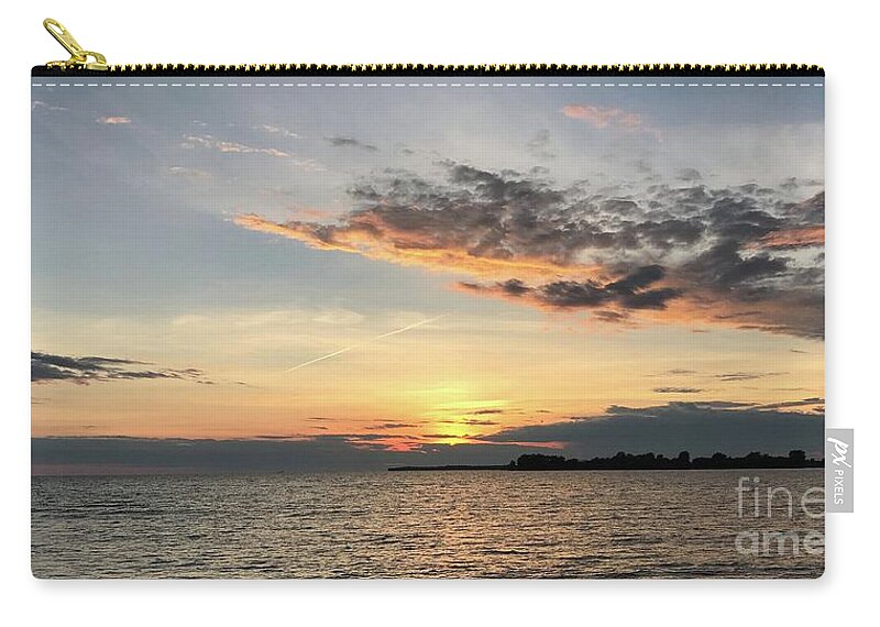 Sunset Zip Pouch featuring the photograph Sunset 4 by Michael Lang