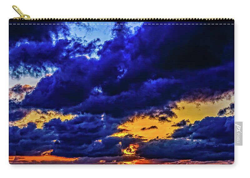 Fl Zip Pouch featuring the photograph Sunset in St. Petersburg by Louis Dallara