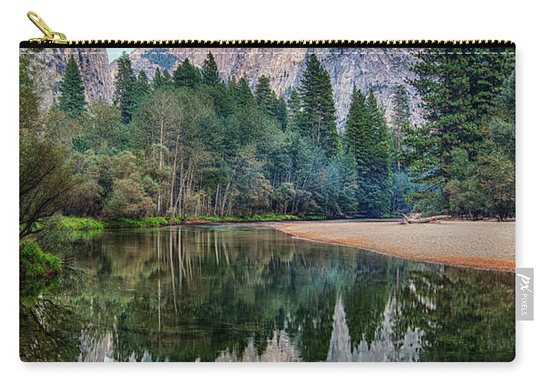 Tranquility Zip Pouch featuring the photograph Sunset On Half Dome In Yosemite by Mimi Ditchie Photography
