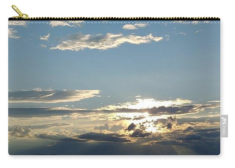 Sunset Zip Pouch featuring the photograph Sunset over Lake Champlain by Patricia Caron