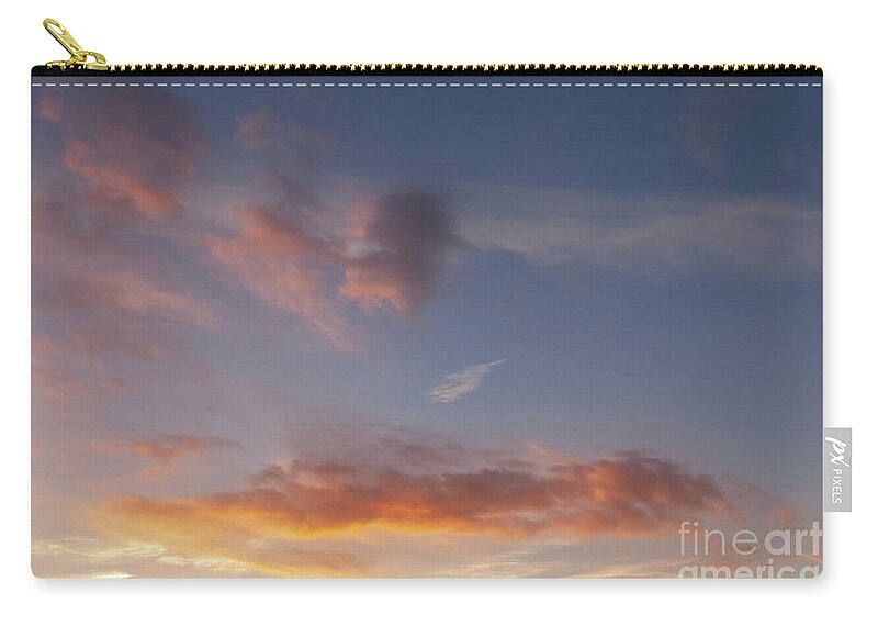 Clouds Carry-all Pouch featuring the photograph Sunset sky and pink clouds 428 by Simon Bratt