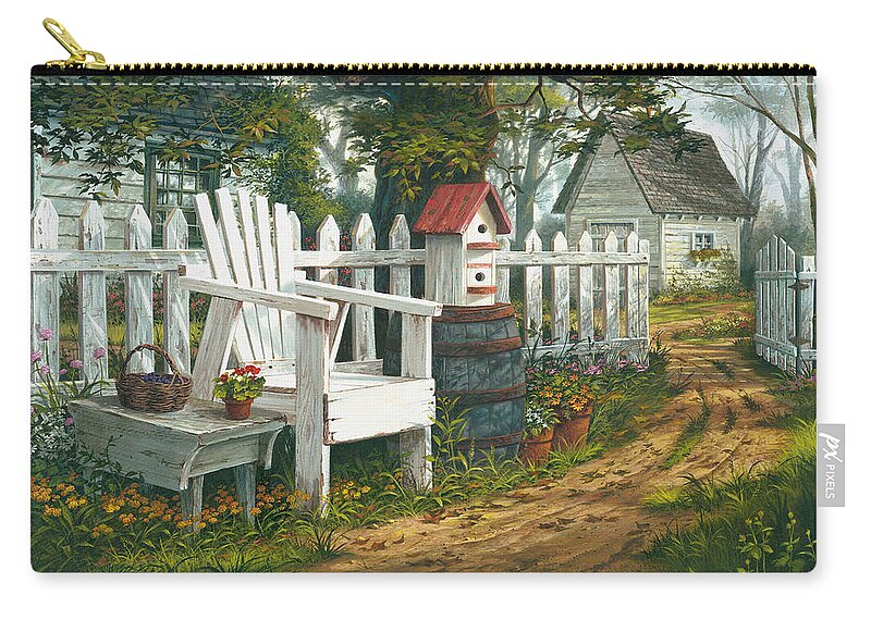 Michael Humphries Carry-all Pouch featuring the painting Sunshine Serenade by Michael Humphries
