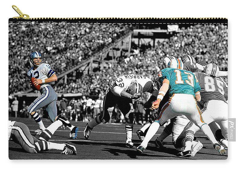 Super Bowl 6 M V P Roger Carry-all Pouch by Jas Stem Pixels