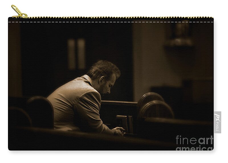 Documentary Zip Pouch featuring the photograph Surrender - No Glare by Frank J Casella