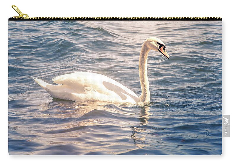 Swan Zip Pouch featuring the photograph Swan by Nicklas Gustafsson