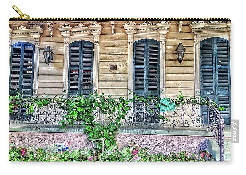New Orleans Carry-all Pouch featuring the photograph Sweet Cream and Ivy by Portia Olaughlin