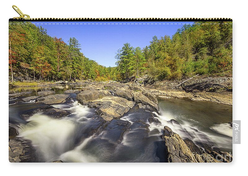 Sweetwater-creek Zip Pouch featuring the photograph Sweetwater Creek #3 by Bernd Laeschke