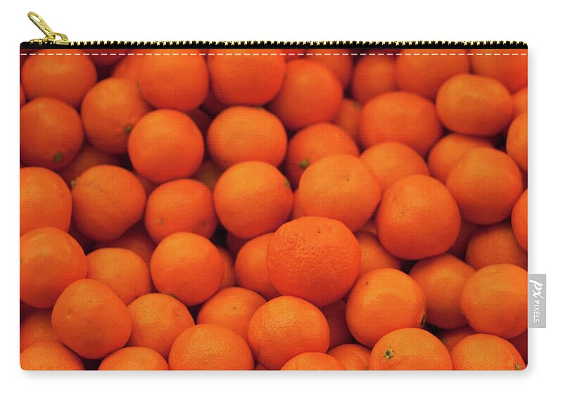 Araucania Region Zip Pouch featuring the photograph Tangerine by Philippe Thiers