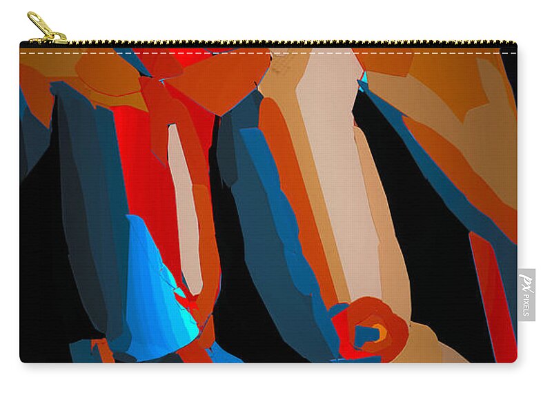 Nude Zip Pouch featuring the digital art Term Limits by Kevin Branham
