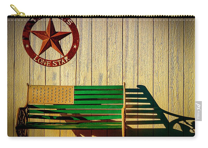 Photography Zip Pouch featuring the photograph Texas Lone Star by Paul Wear