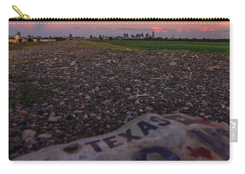 Texas Carry-all Pouch featuring the photograph Texas Tags by Peter Hull