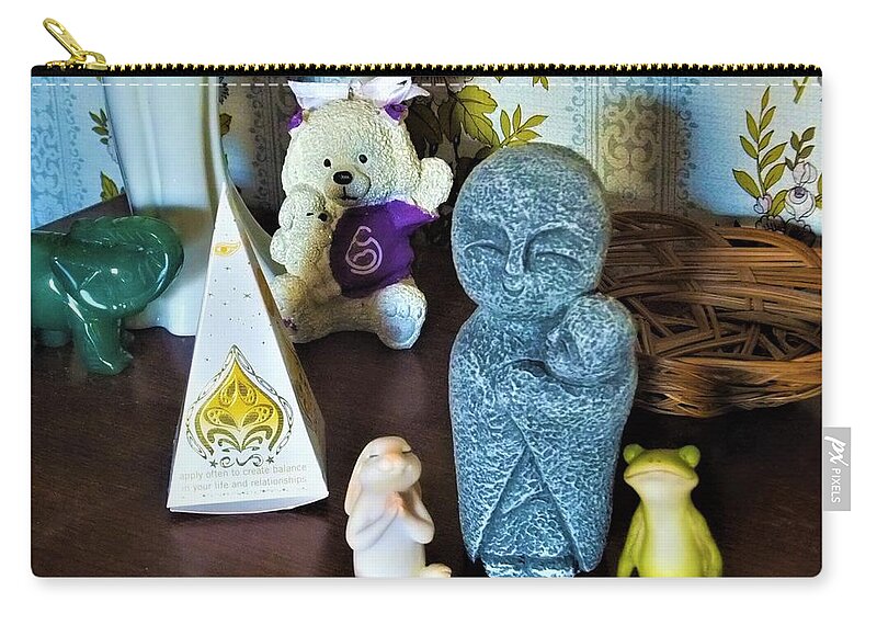 Figurines Zip Pouch featuring the photograph Thank You Universe For Everything by Denise F Fulmer