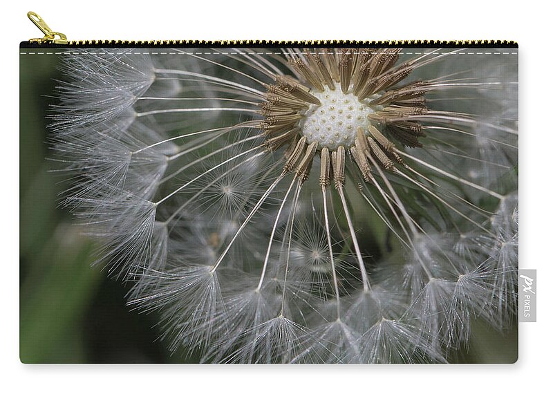 Dandelion Zip Pouch featuring the photograph That's Just Dandy 4 by Dusty Wynne